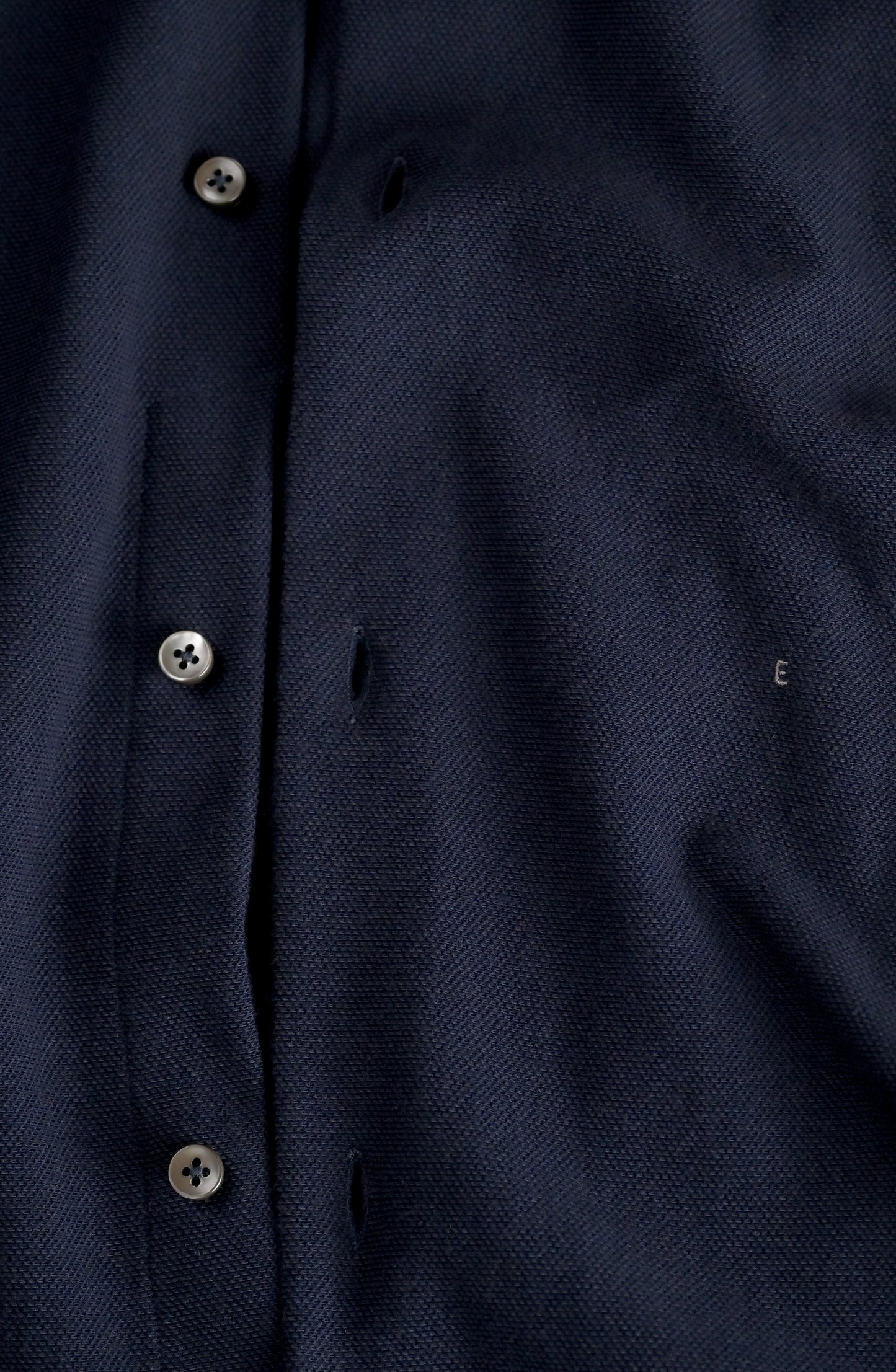Button Down Collar Shirt - Navy Blue