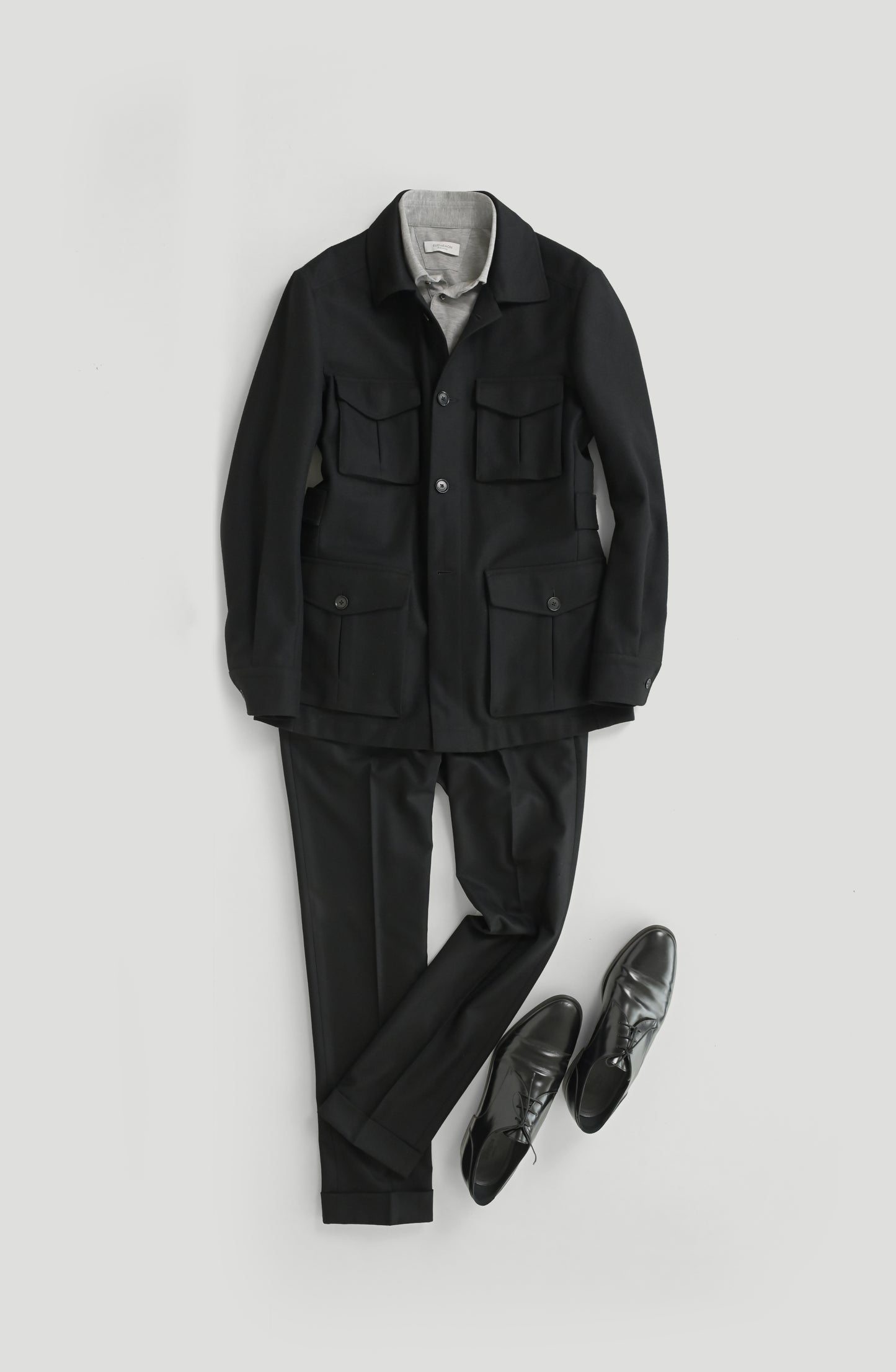 Tropical Safari Jacket - Black