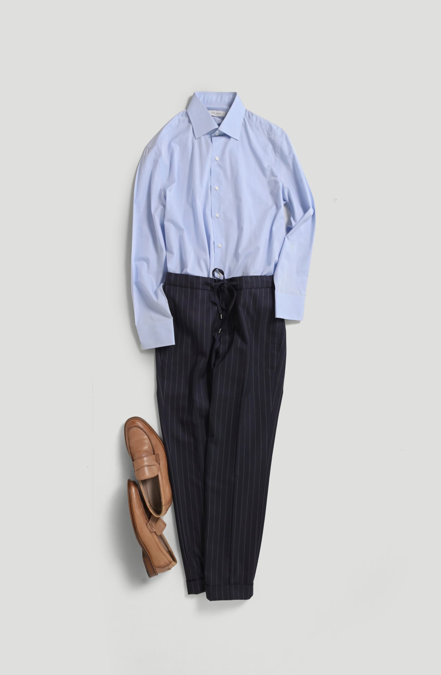 Walkman Trouser - Navy Stripes