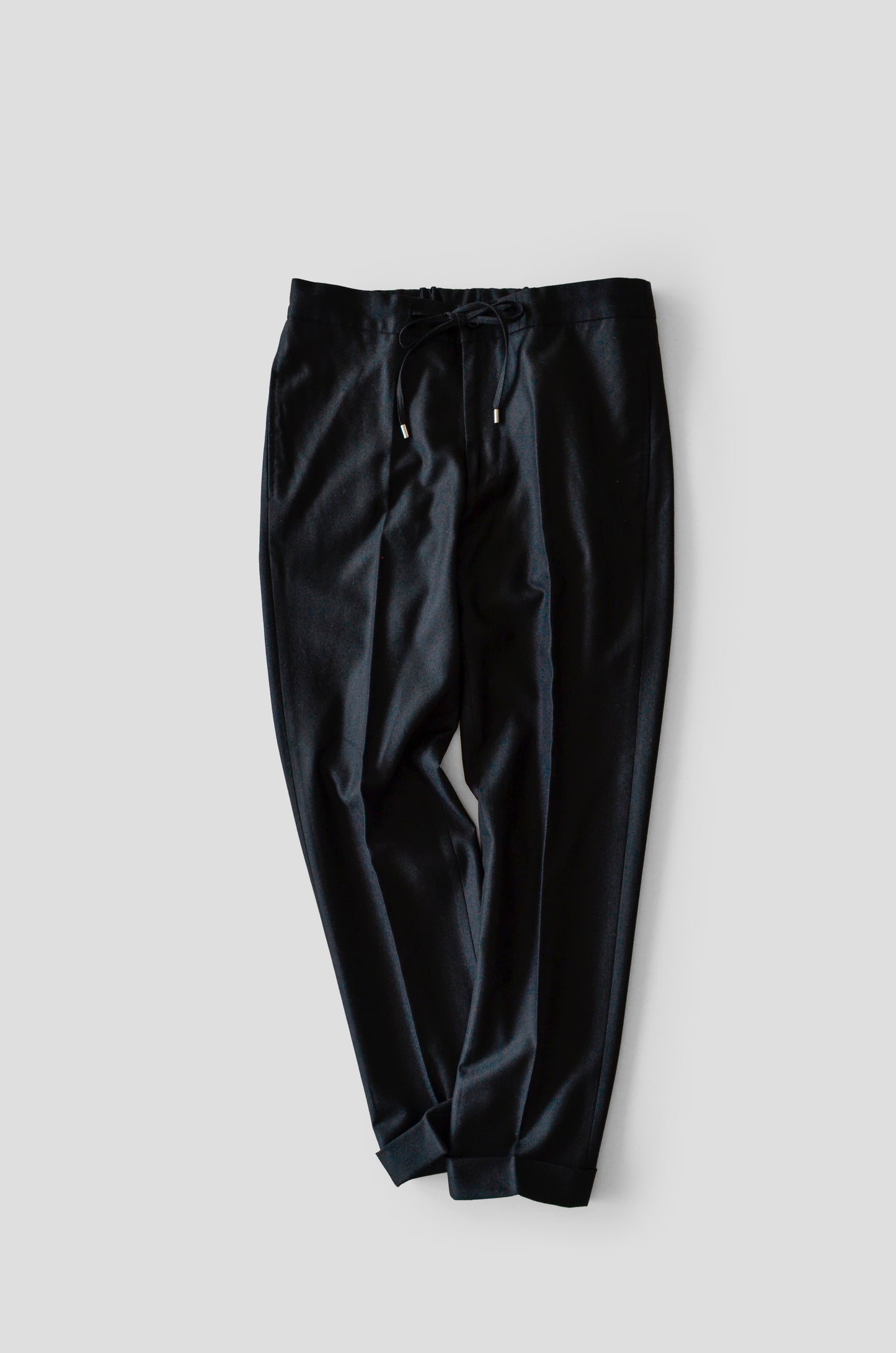 Wool Cotton luxury black trouser