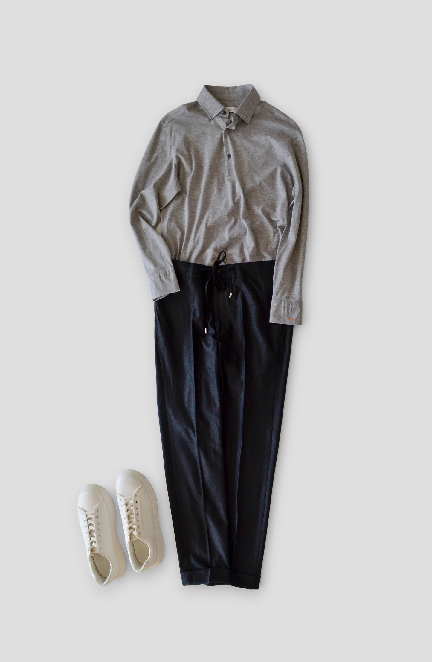 luxury black trouser full look