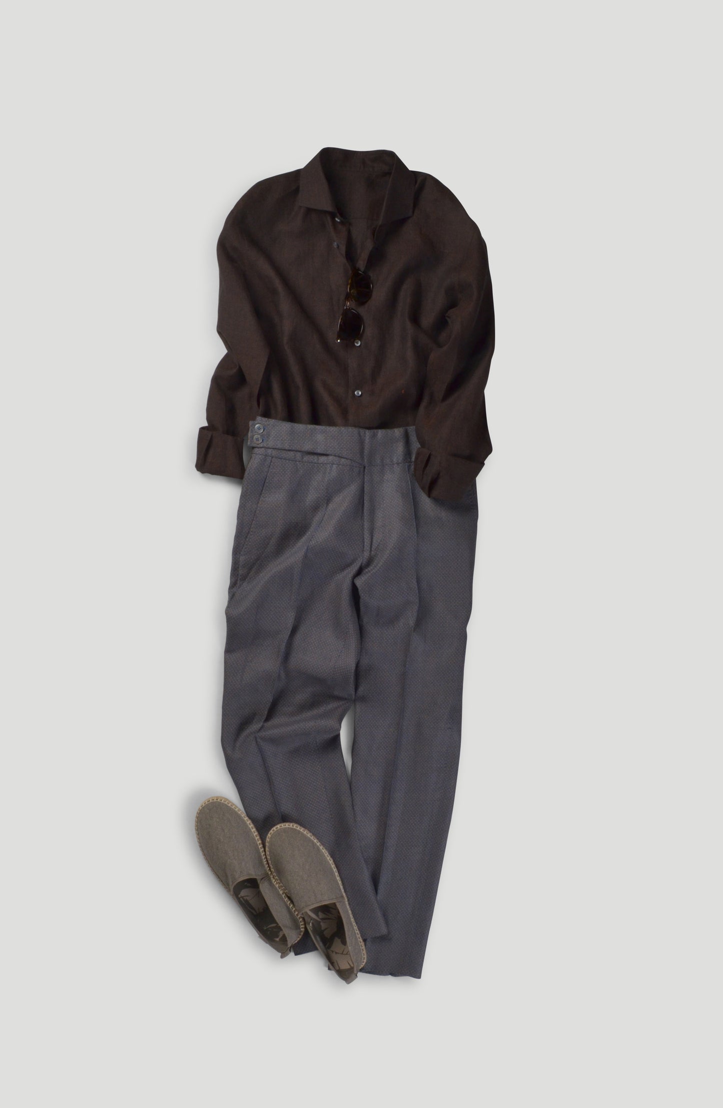 Luxury Branded Trouser For Men Grey color