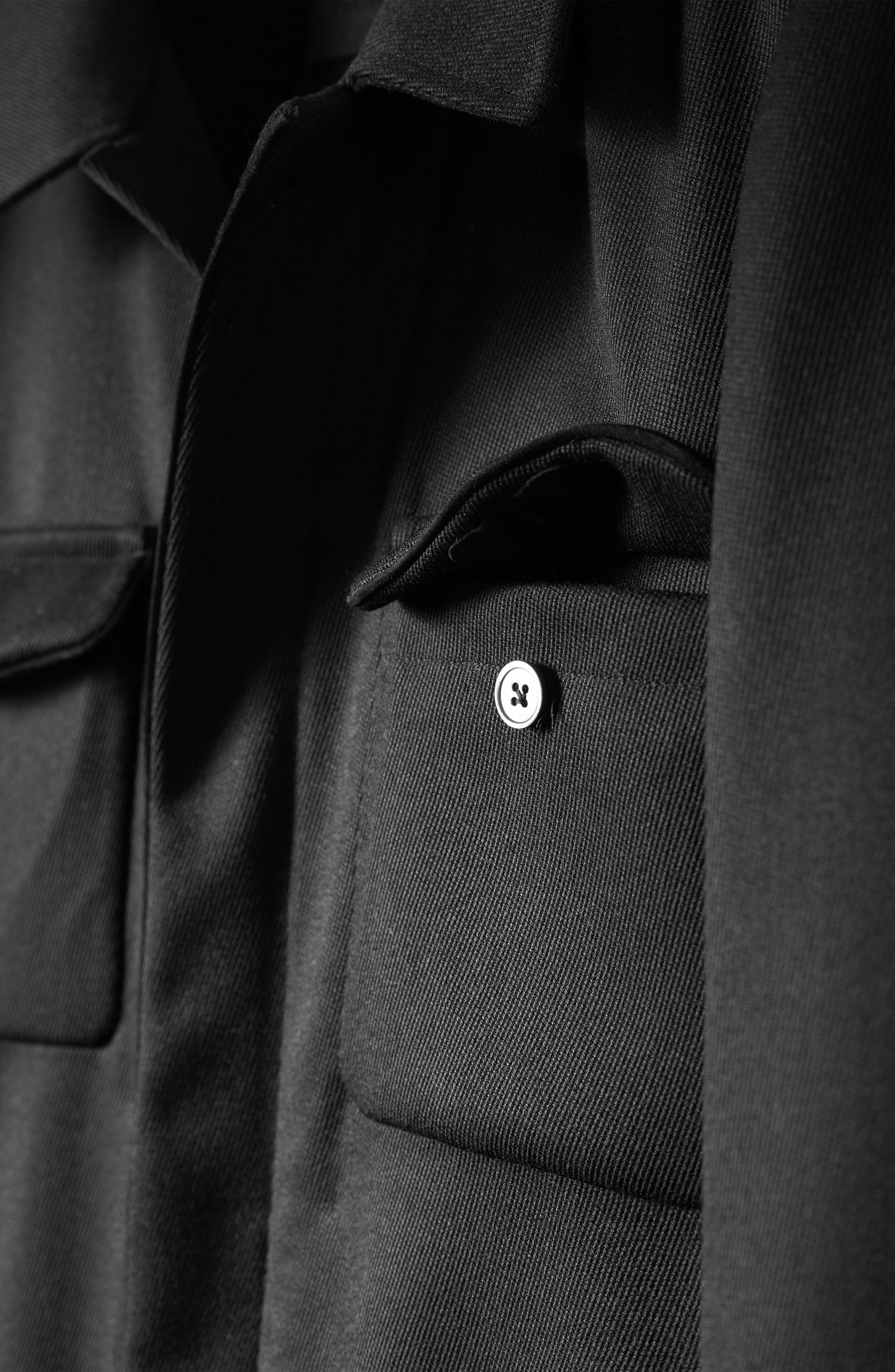 Aviator Jacket - Black Cavilry Twill
