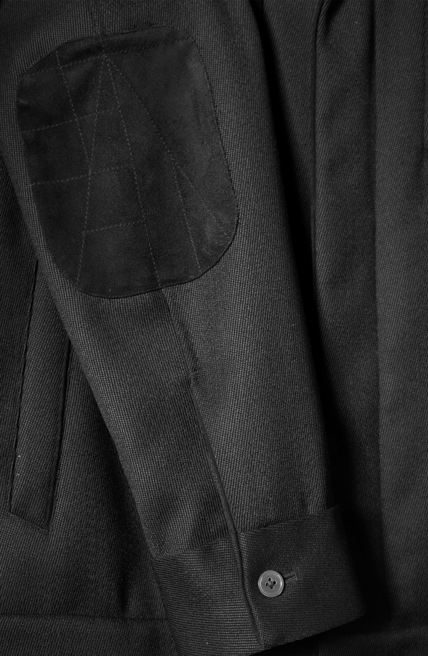 Aviator Jacket - Black Cavilry Twill