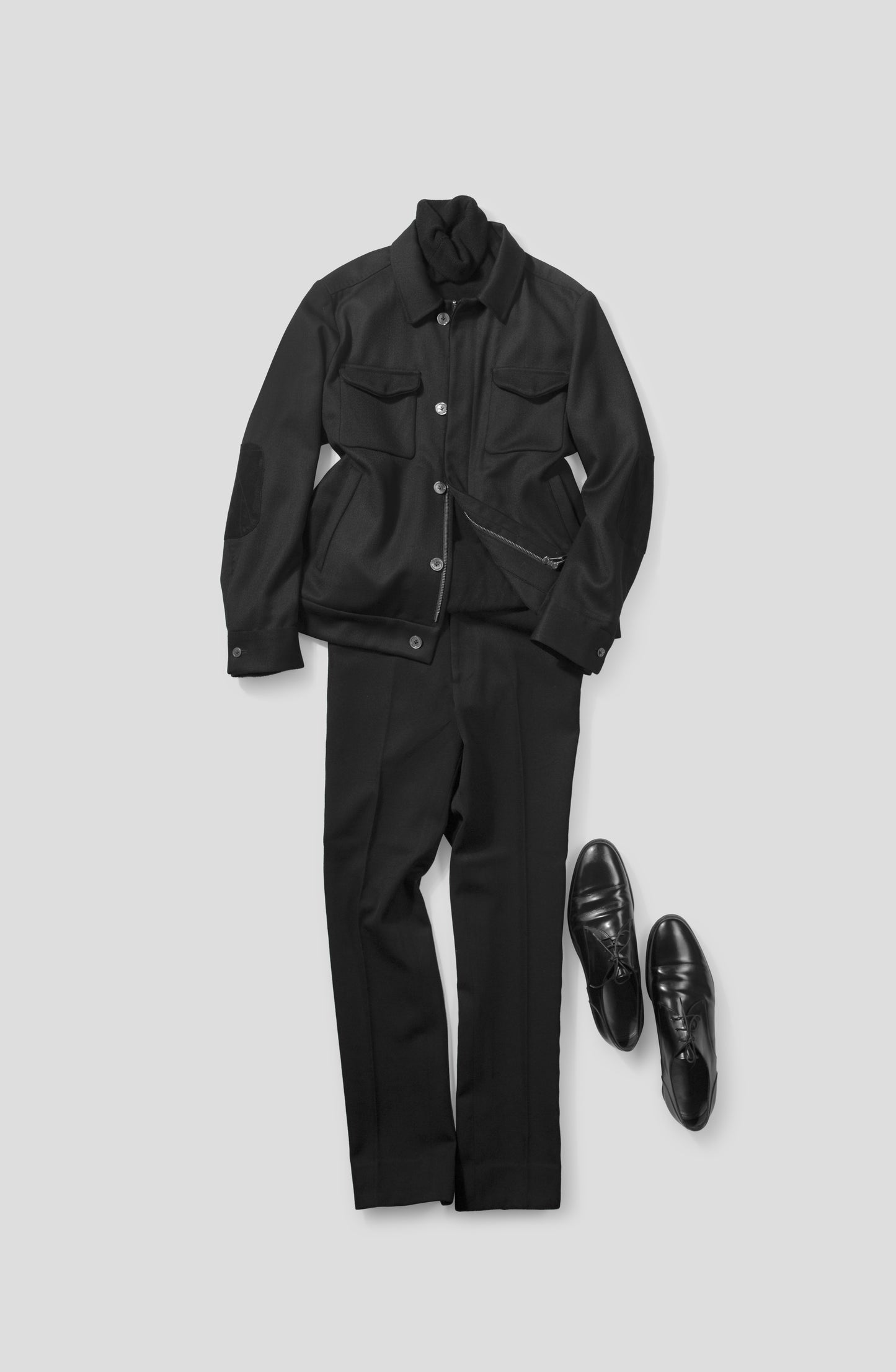 Leather Jacket For Men In Black Color