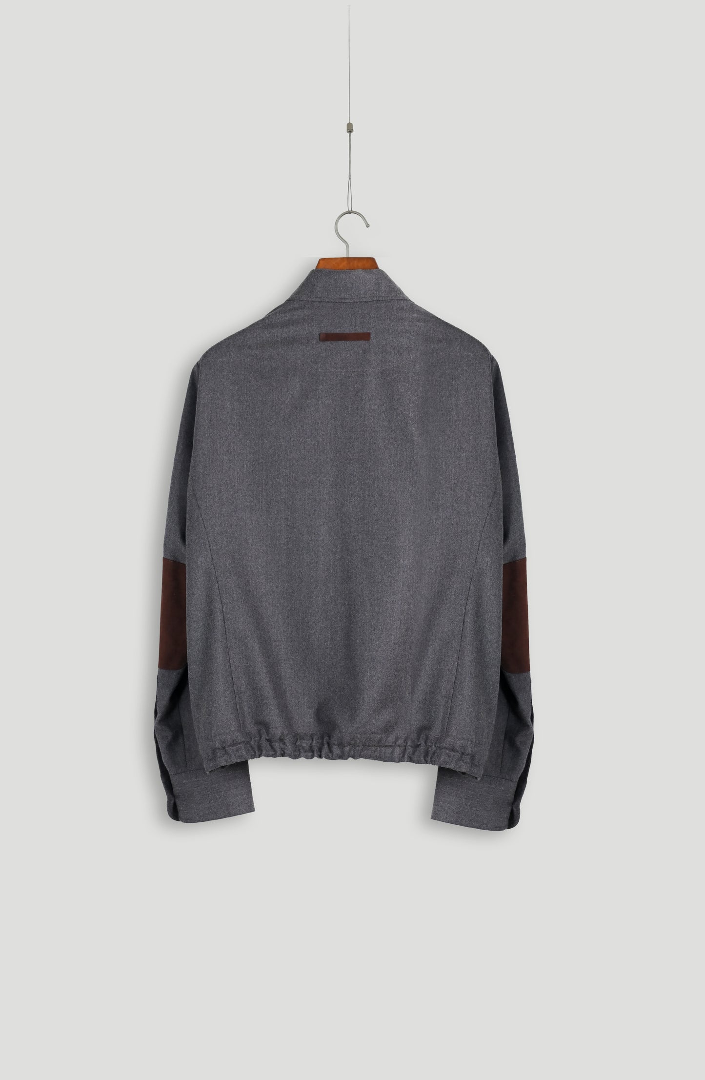 Grey minimal bomber jacket luxury