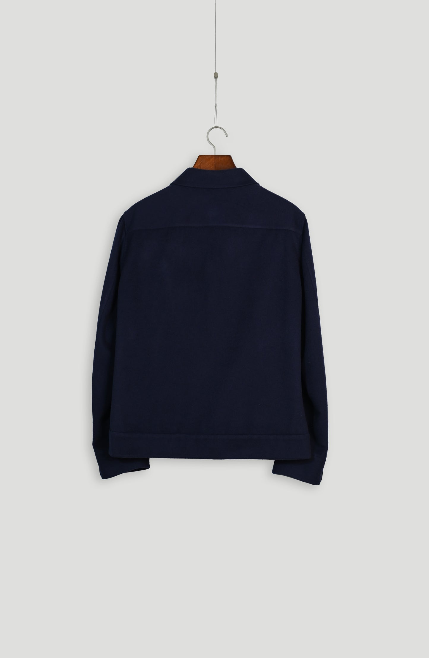 Blue Aviator Bomber Jacket Luxury back look