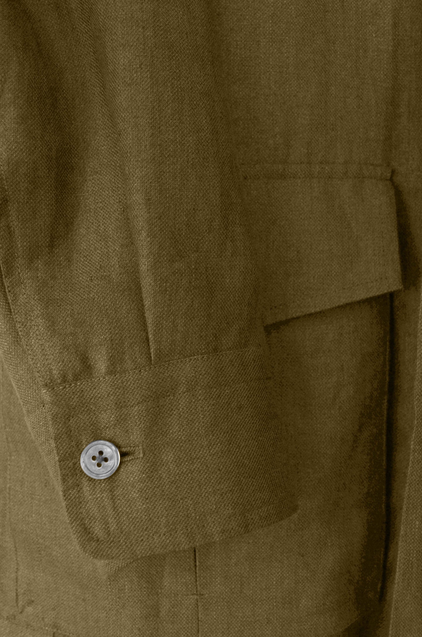 Tropical Safari Jacket - Olive Brown