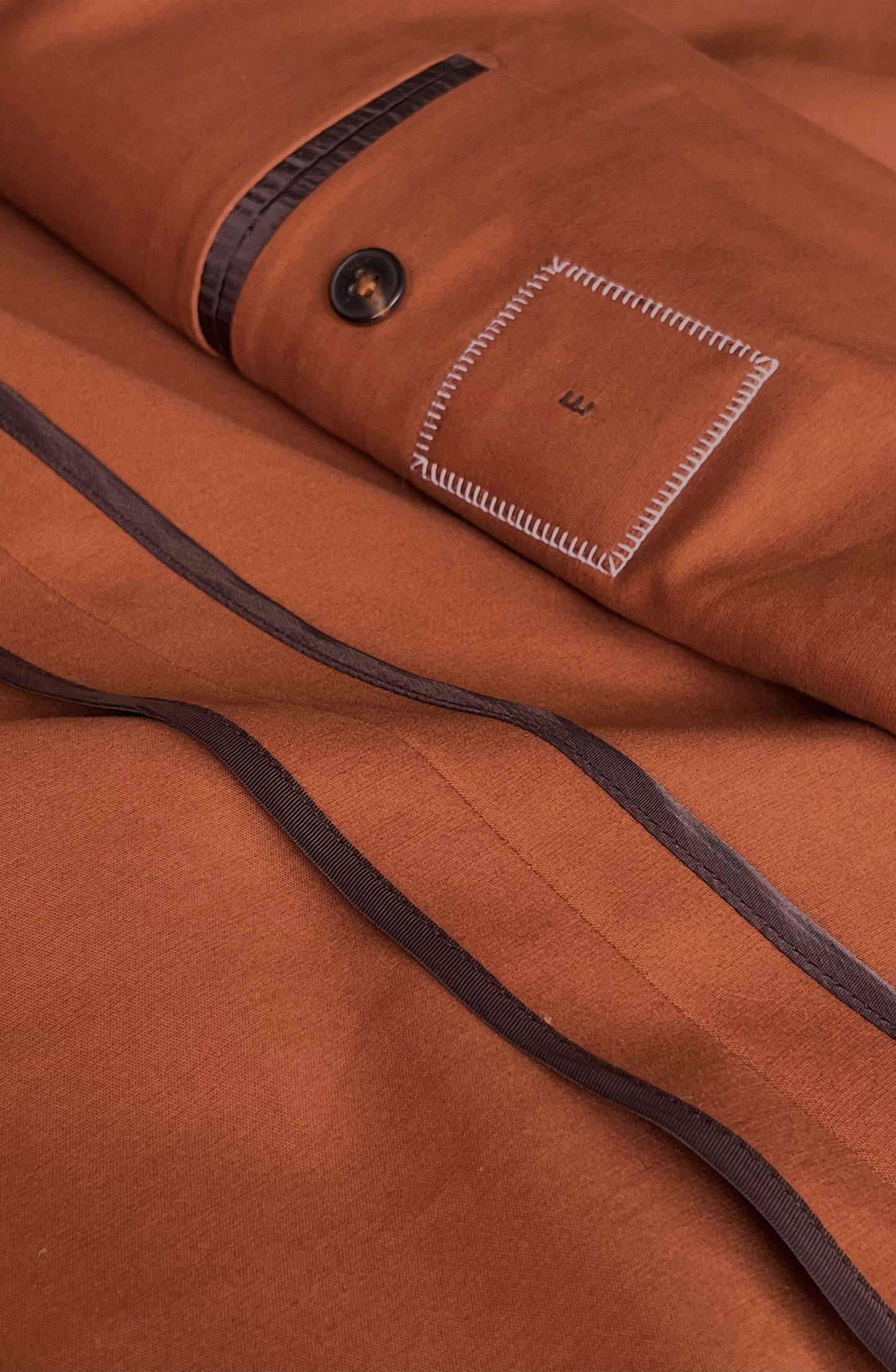 Two Button Nomad Jacket - Burnt Sienna