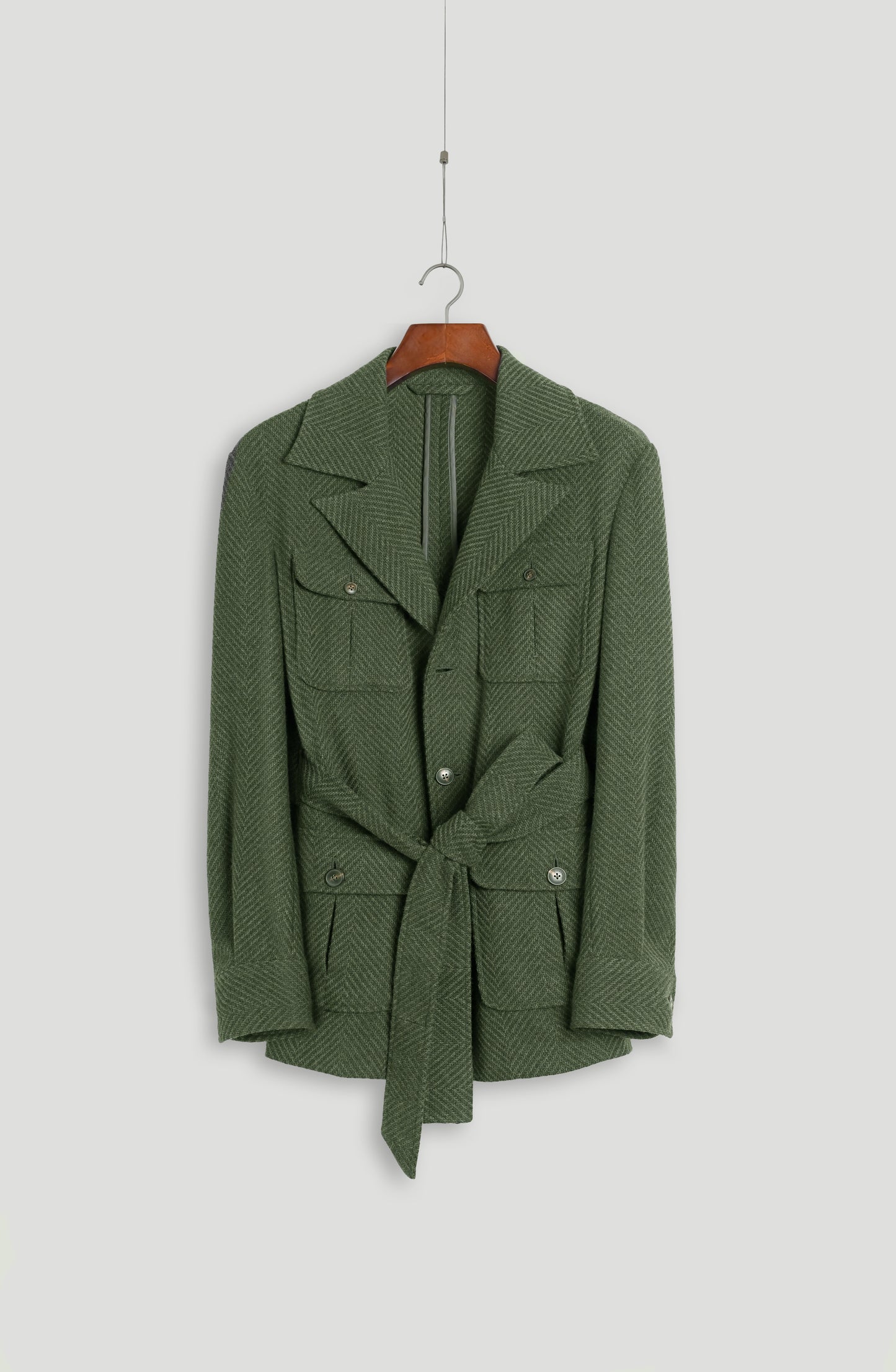 Rockstar Jacket - Forest Green Chevron