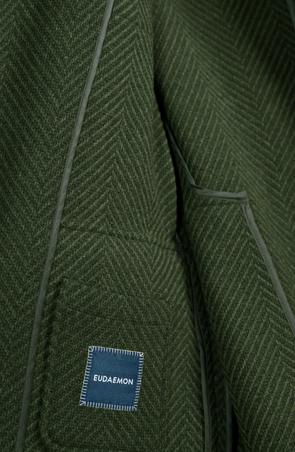 Rockstar Jacket - Forest Green Chevron