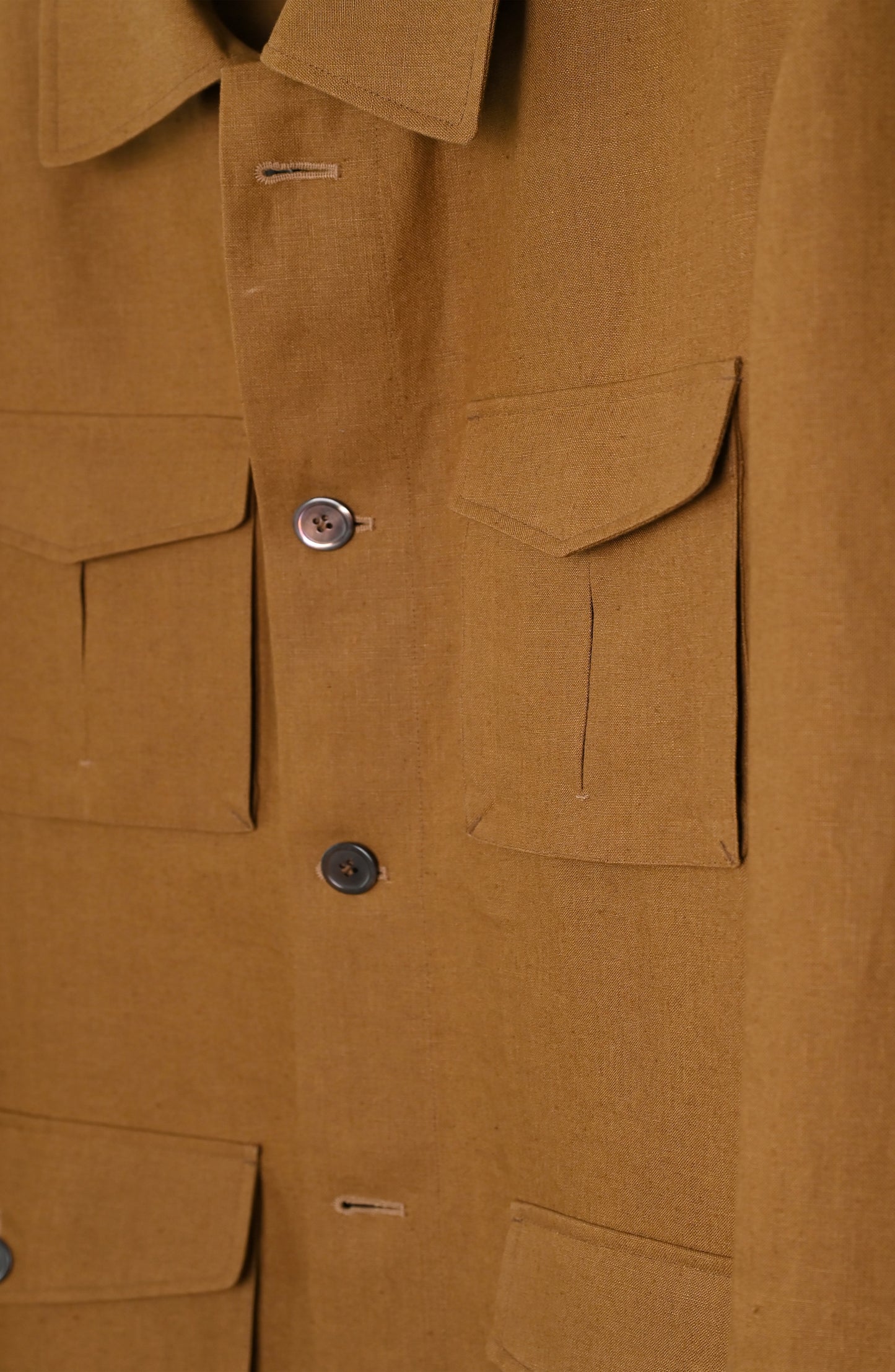 Tropical Safari Jacket - Tobacco Tan