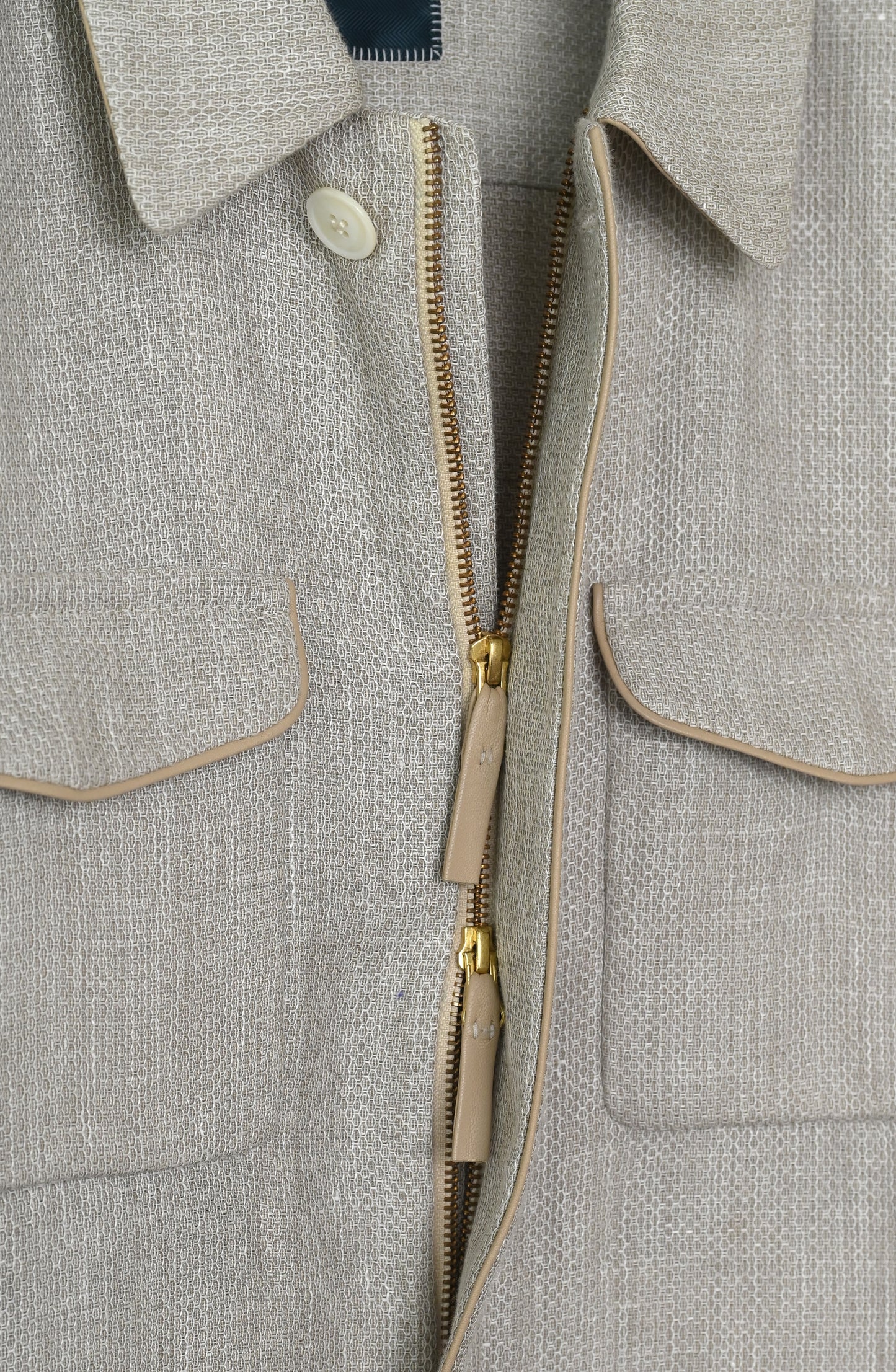 Aviator Jacket - Ivory Mesh