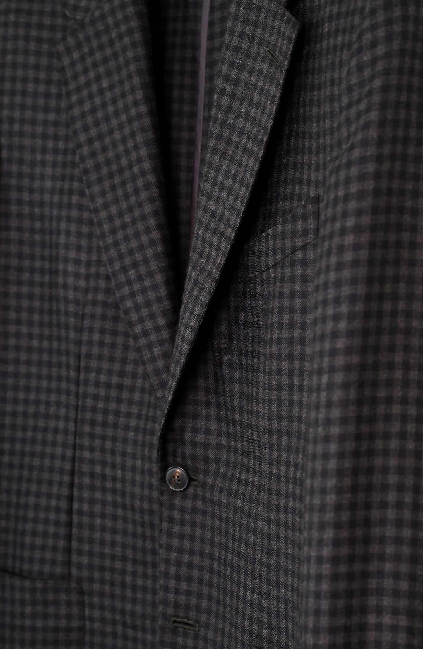 Two Button Nomad Jacket - Brown Gingham