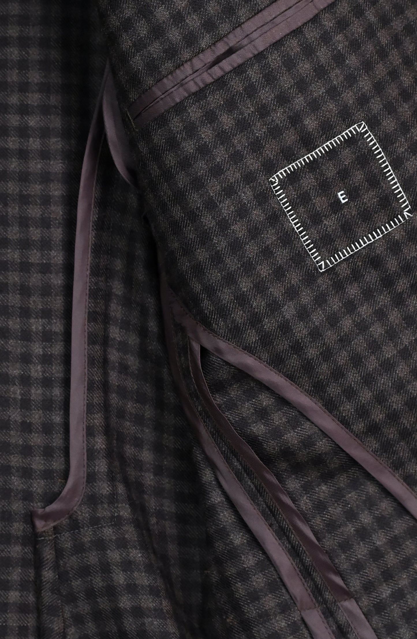 Two Button Nomad Jacket - Brown Gingham