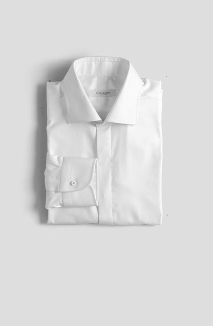 Cut Away Collar Shirt - Pure White