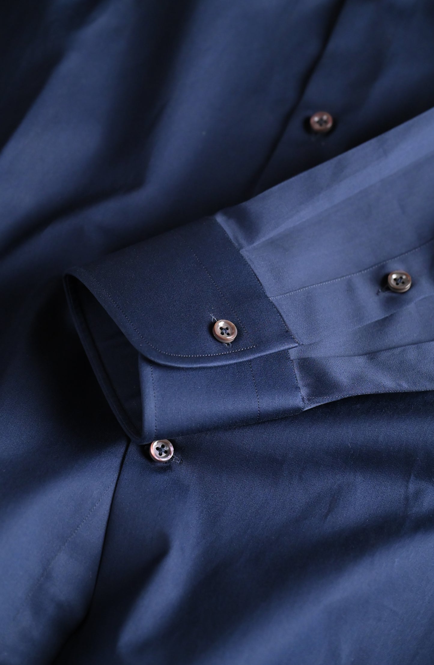 Cut Away Collar Shirt - Prussian Blue