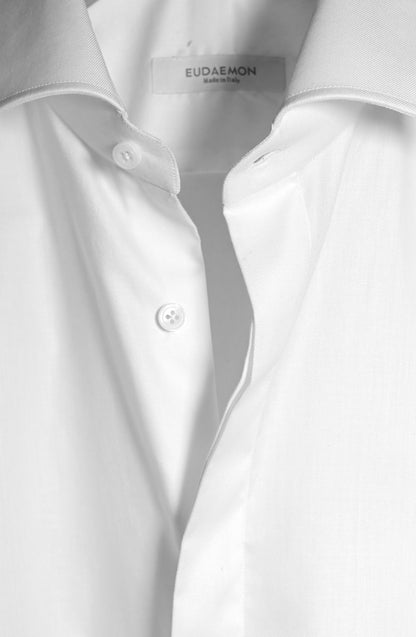 Cut Away Collar Shirt - Pure White