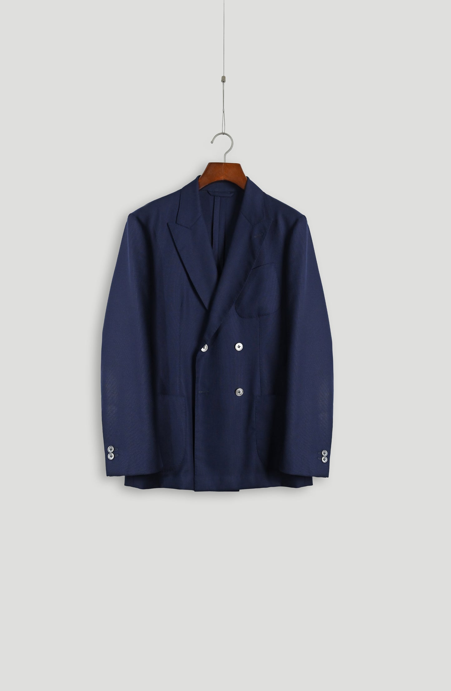 Double Breasted Rover Jacket - Oxford Blue