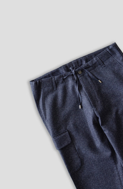 Cargo Trouser - Blue Texture