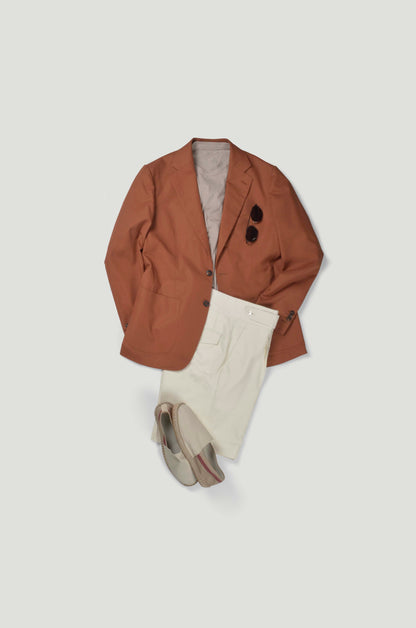 Two Button Nomad Jacket - Burnt Sienna